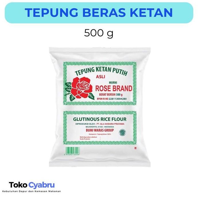 

Terlaris Tepung Beras Ketan Putih Rose Brand 500 G