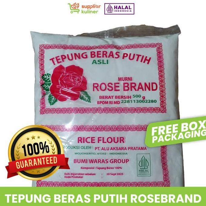 

Terlaris Tepung Beras Rose Brand 500 Gr / Rose Brand Rice Flour