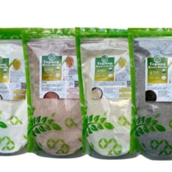 

Terlaris Tepung Beras Putih / Merah / Coklat / Hitam / Lingkar Organik 500Gr