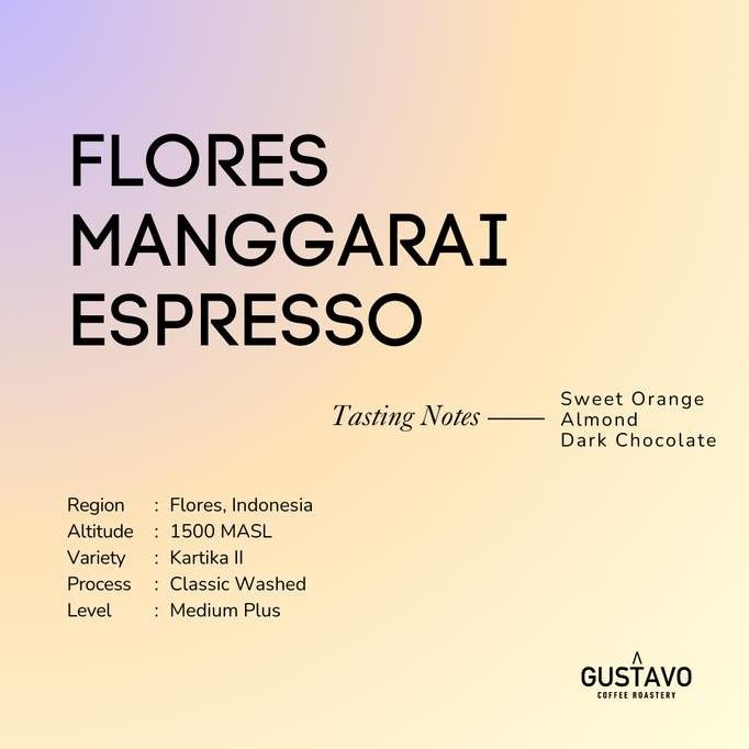 

ready stock Espresso Roast FLORES MANGGARAI (1 kg) Biji Kopi Arabika Gustavo