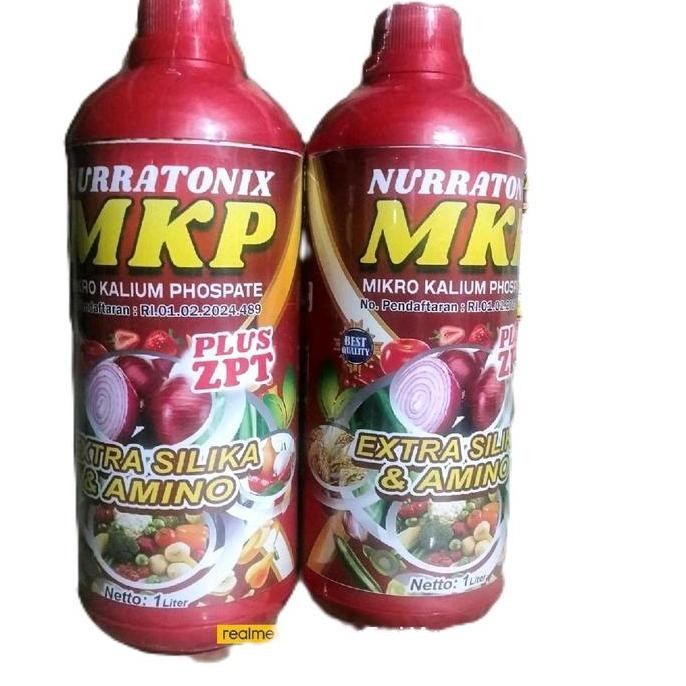 

Terlaris Nurratonix Mkp New 1 Liter Plus Silika Amino Perbanyak Bunga Dan Pembesar Dan Penambah Bobot Gabah Padi, Buah Dan Umbi