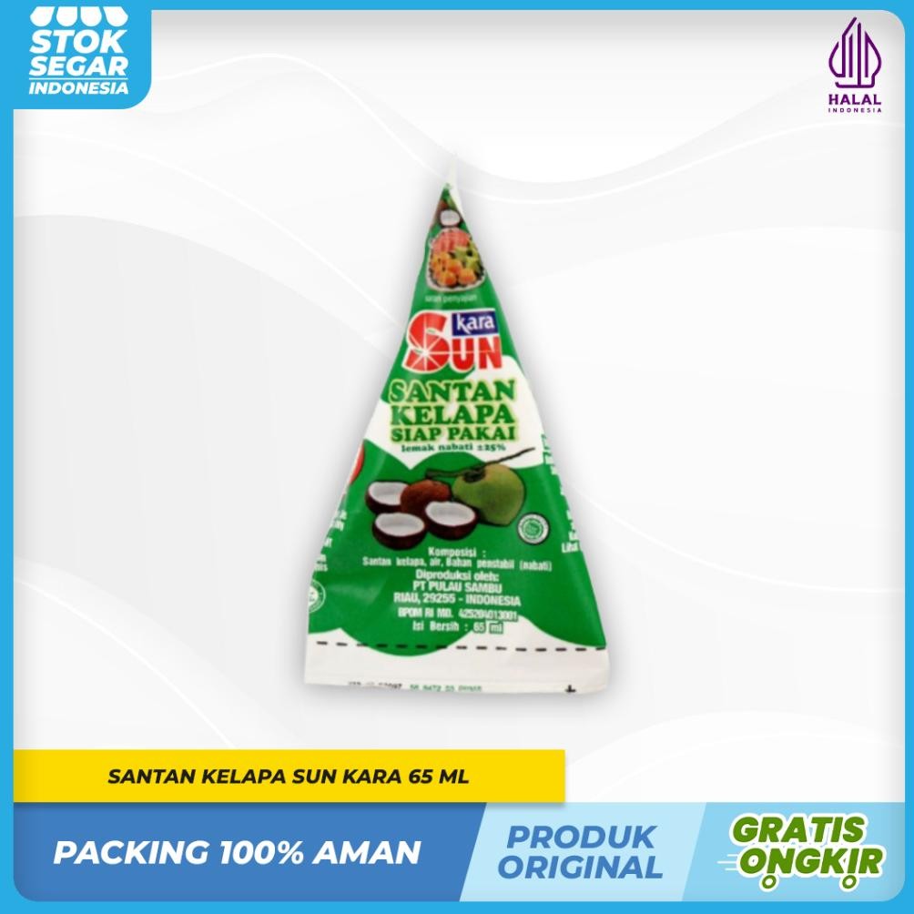 

SUN KARA Santan Kelapa Kerucut, Siap Pakai 65ml