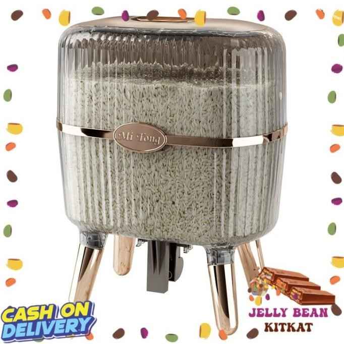 

Terlaris | Jbk | Dispenser Beras 12Kg / Kotak Penyimpanan Makanan Beras Kacang Tepung / Tempat Beras Estetik