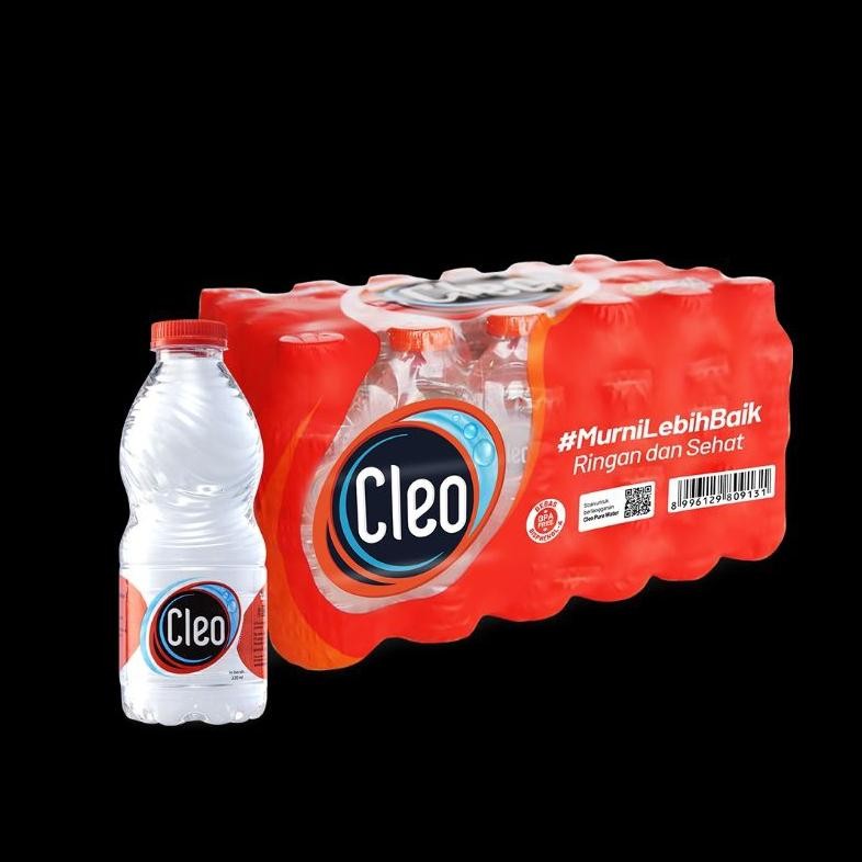 

CLEO AIR MINERAL MINI 220ML 1 PACK ISI 24 BOTOL AIR MURNI DALAM KEMASAN PARTY PACK KECIL