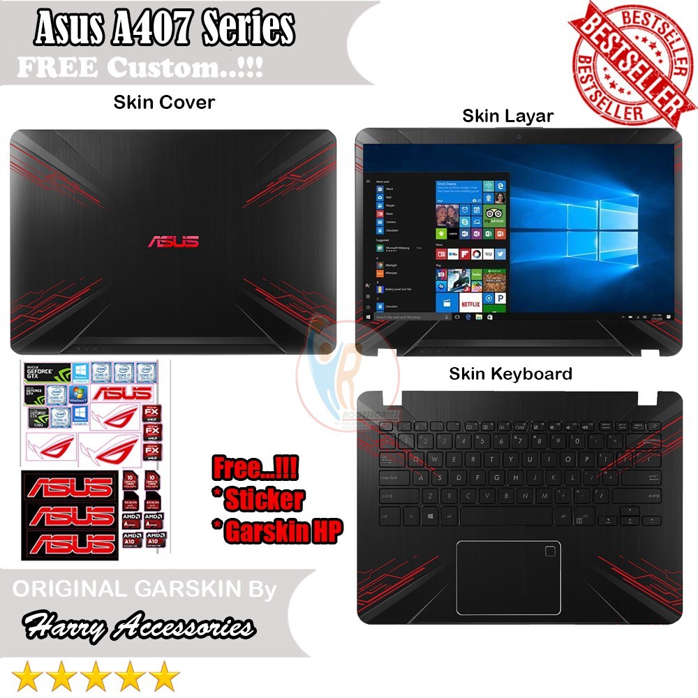 

Get2pcs Laptop Asus A407 Series Pilihan Request Dari Kamu Garskin Casing Motif Dan Bisa Custom Bayar Ditempat