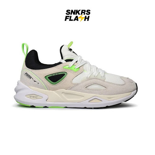 PUMA Trc Blaze The Triangle White Nimbus Green Sepatu Sneakers Pria - 38310402 - Size 42