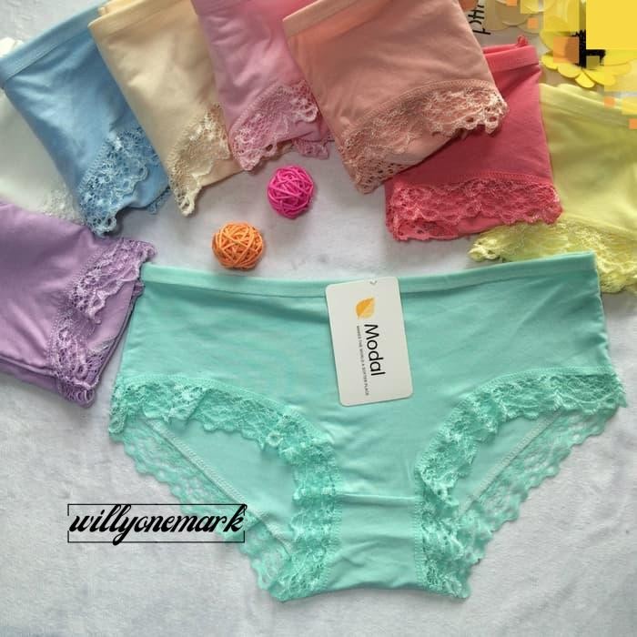 CELANA DALAM WANITA G STRING LINGERIE THONG BAHAN KATUN C099 TERBARU