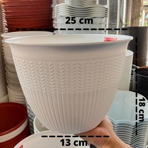 

Terlaris Pot Bunga Plastik Minimalis Model Padi Terbaru Ukuran 25Cm Murah