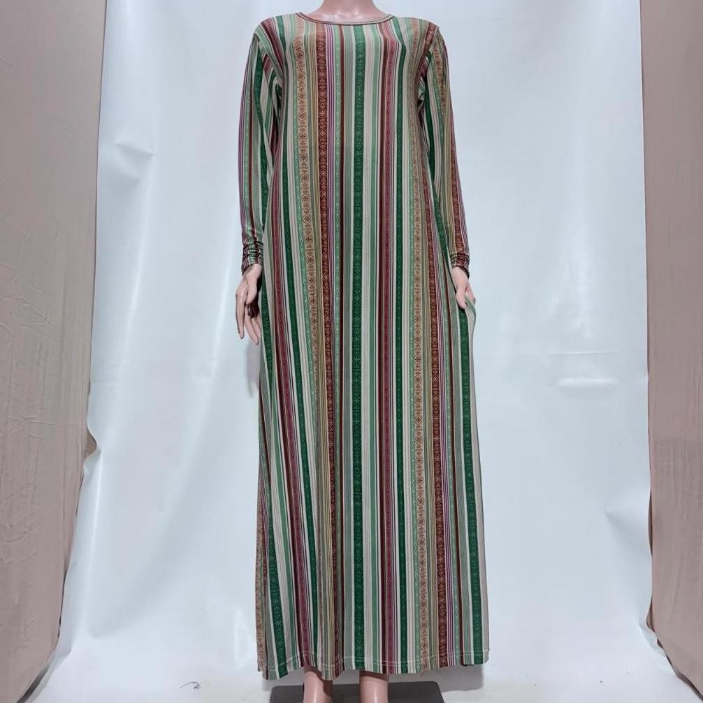 Daster Gamis Jumbo Standar/ Bahan Jersey Korea Premium Motif Terlari Model Gamis Terbaru