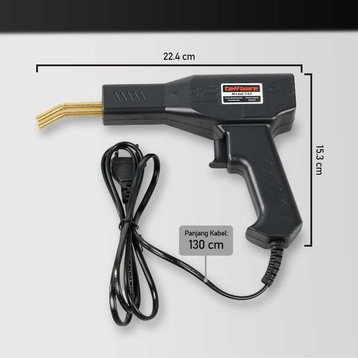 Taffware Paket Alat Las Plastik Welding Gun Solder Pengelas Otomotif Bumper Body 220V 50W