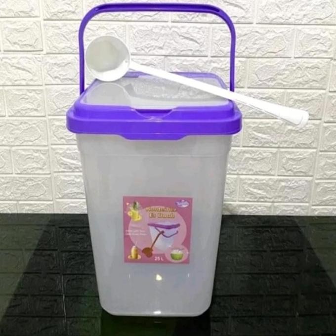 

Toples Es Buah + Gayung Lovenia 25 Lt / Aquarium Es Buah Es Kelapa GVS