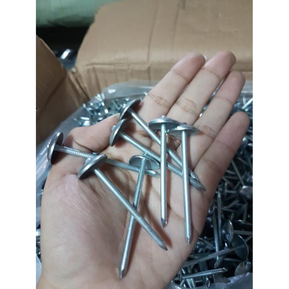 Paku Seng Polos 2" (5Cm) Dan Paku Seng Ulir 3" (7Cm)
