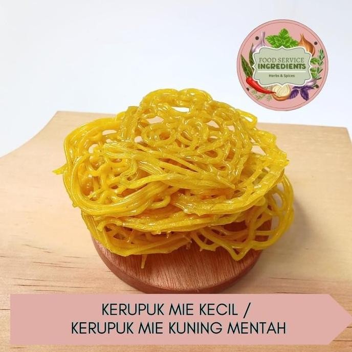 """] Kerupuk mie kecil 100gr / kerupuk mie kuning mentah