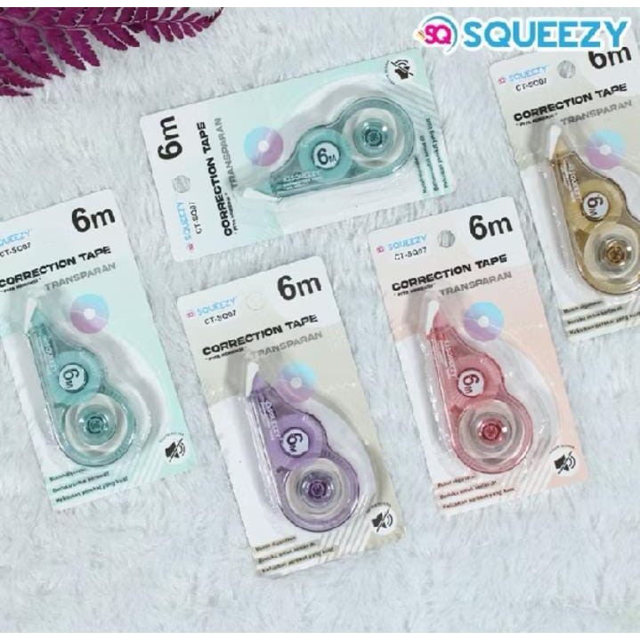 

CORRECTION TAPE CT-SQ07 MORANDI COLOR 6 METER / STIPO KERTAS SQUEEZY 10 M