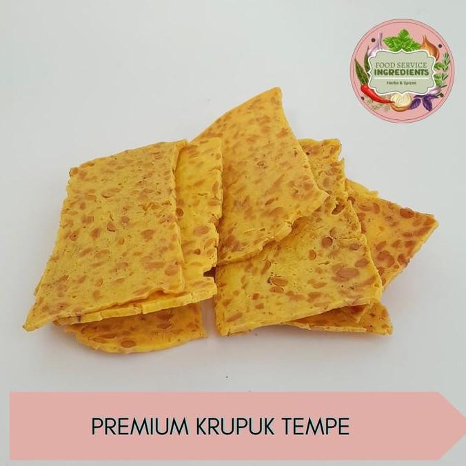 

~@~@~@~@] Premium Krupuk Tempe 500gr / Kripik Tempe Premium Asli Terasa Tempenya