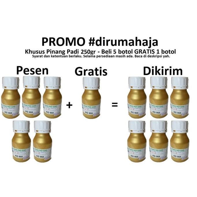 

Terlaris Promo!!!!! Cat Emas Pinang Padi / Water Base Gold Paint - Buy 5 Get 1