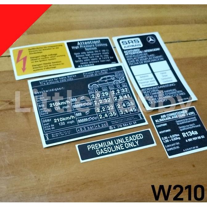 New stiker mercedes w210 FL V engine
