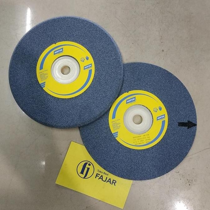 ] Batu Gerinda Grenda asah mata gergaji serong 6 inch Norton abu abu