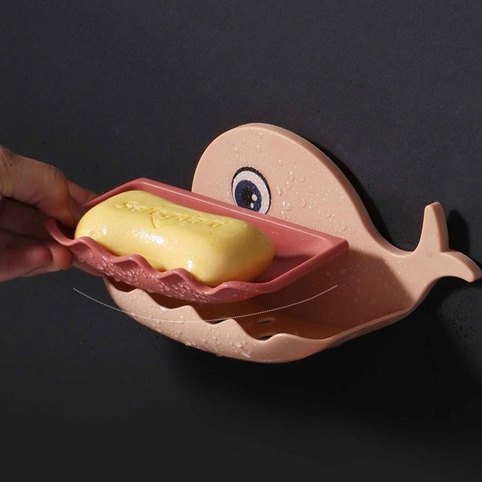 Tempat Sabun Mandi / Kotak Sabun Batang / Sabun Tempel Karakter Plastik