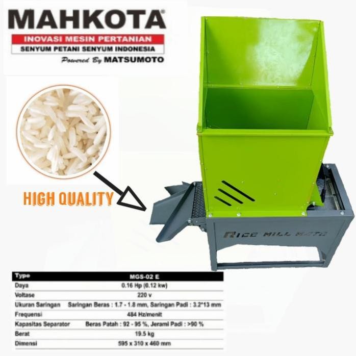 

Terlaris Mesin Separator Pengayak Padi Dan Beras 2 Fungsi