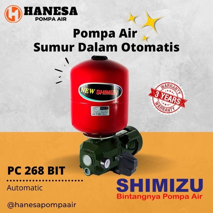Shimizu PC 268 BIT Pompa Air Sumur Dalam Otomatis