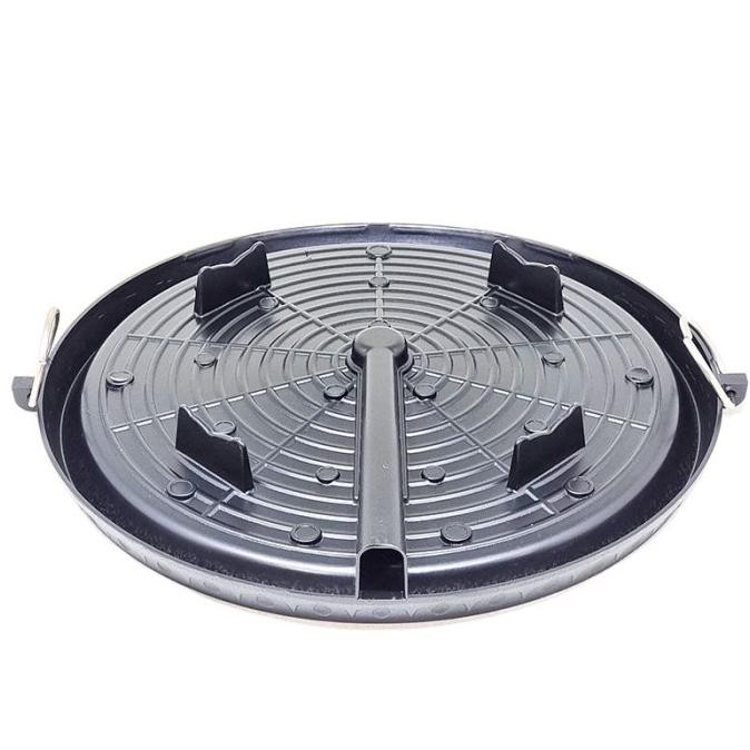 Bulgogi Pan Bulat Alat Pemanggang Kompor Grill Pan Panggang Daging CS