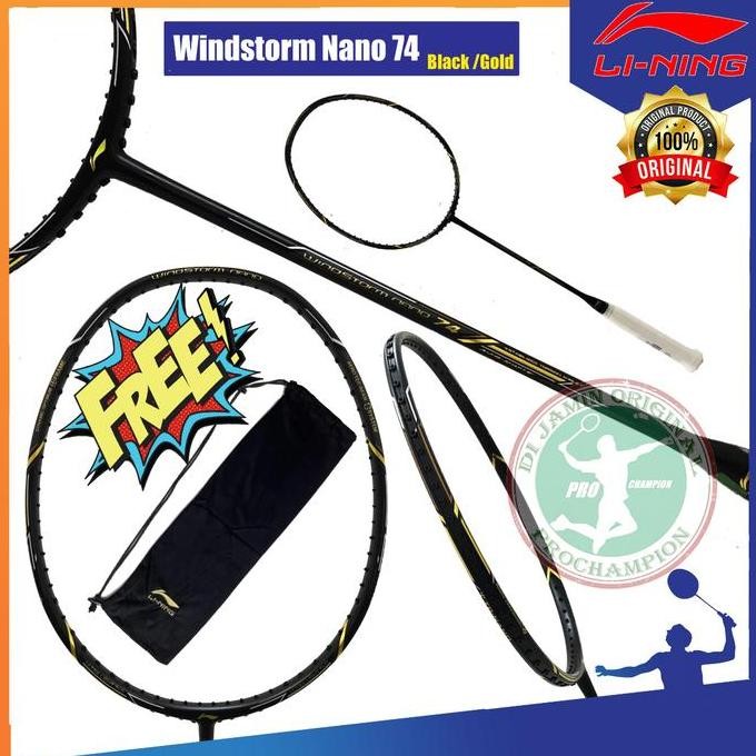 Produk Baru LINING WINDSTORM NANO 74 RAKET BADMINTON ORIGINAL