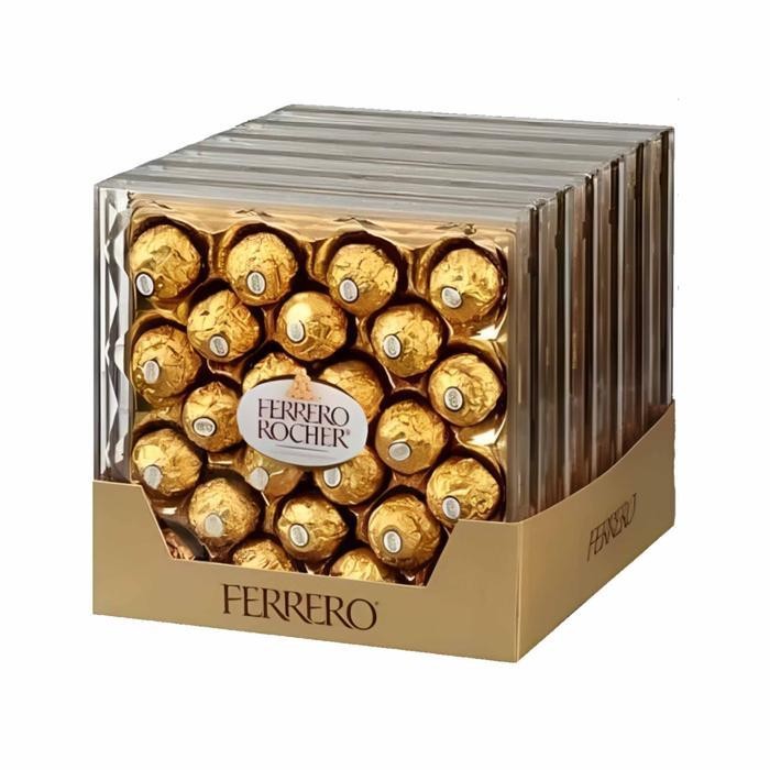 

Ferrero Rocher / Cokelat Susu Dengan Kacang Hazel / Cokelat Susu Bulat Crispy / 300Gr