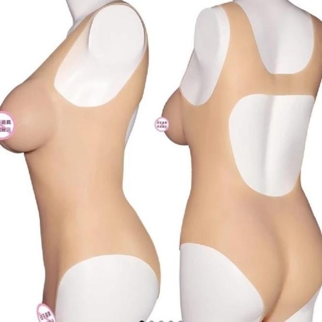 

TERMURAH - realistic silicone fake crossdresser cosplay bodysuit premium