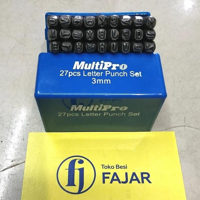 

`````````] Pon drip ketok Huruf abjad / Letter punch set 3 mm A - Z (27 pcs)