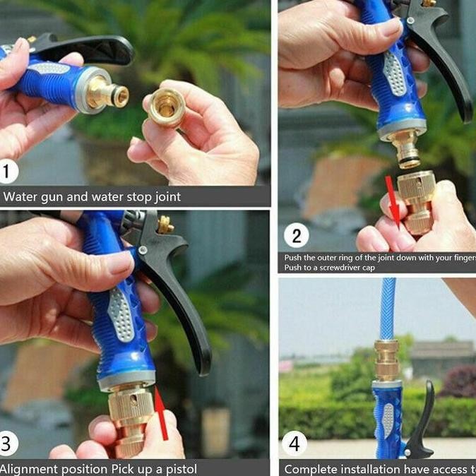 Baru Coupler Nepel Angin Adaptor M22 1/4 Male M14X1.5 Quick Release