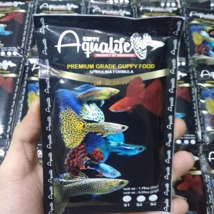 Terlaris Aqualife Guppy S2 / Pelet Guppy / Pelet Aqualife Guppy Food Ikan Hias