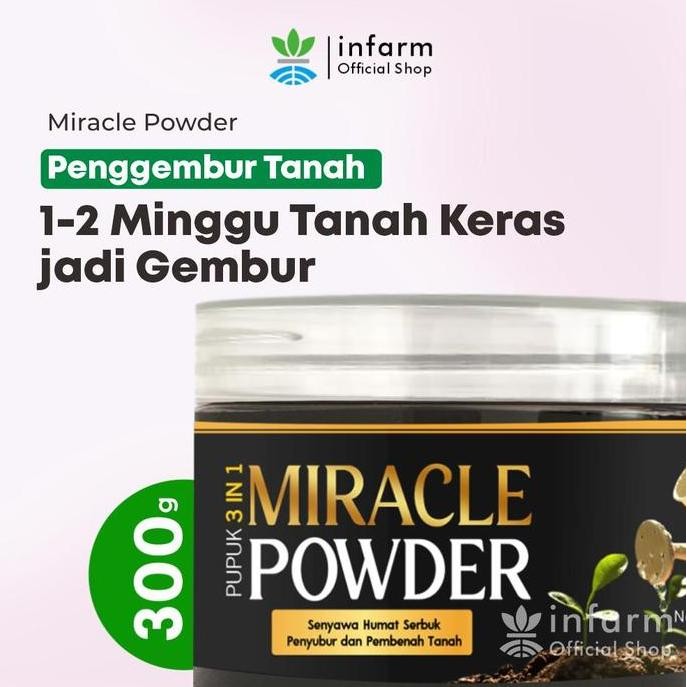 Baru Infarm Miracle Powder Pupuk Asam Humat 300 Gram