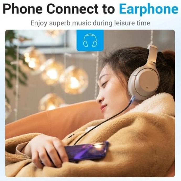Vention Kabel USB Type C to Aux 3.5mm Male - BGK
