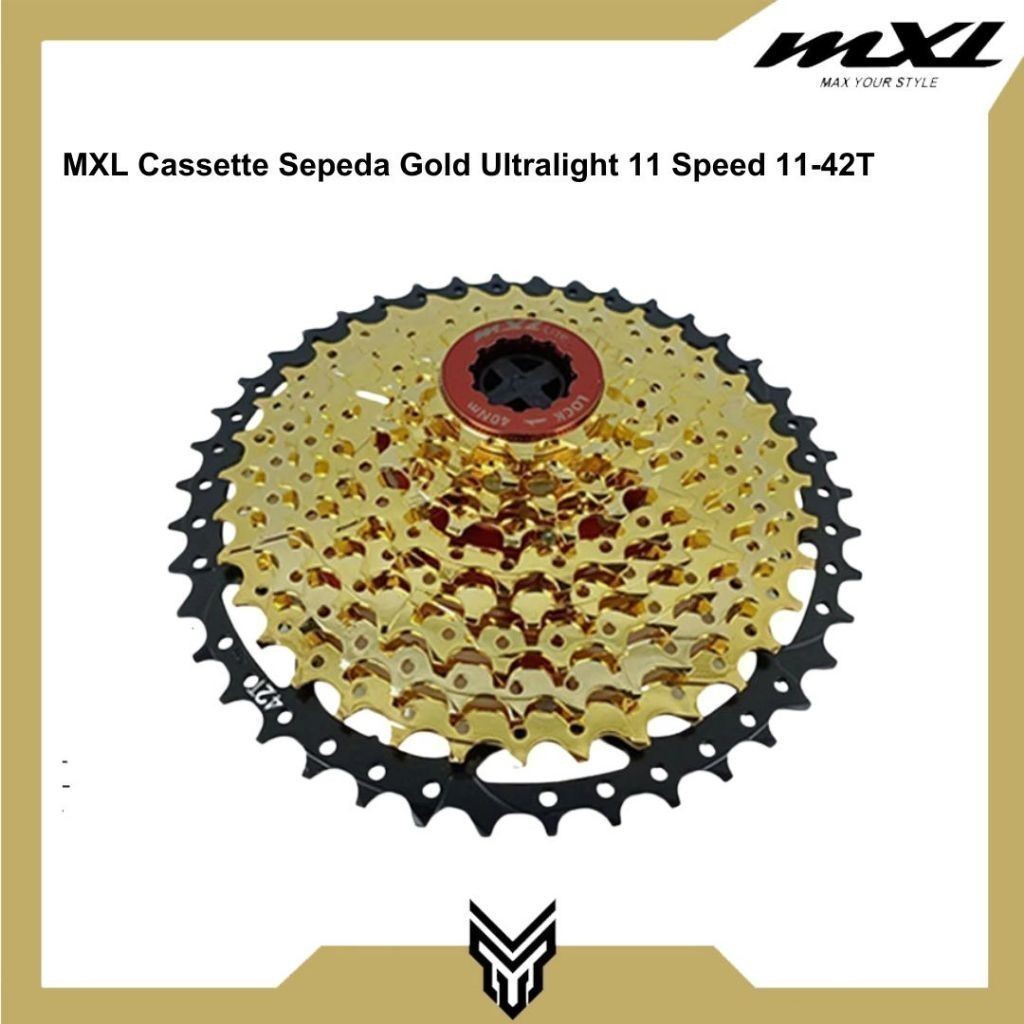 Sprocket Sepeda MXL Cassette Gold 11 Speed 11 - 42T MTB Road Bike