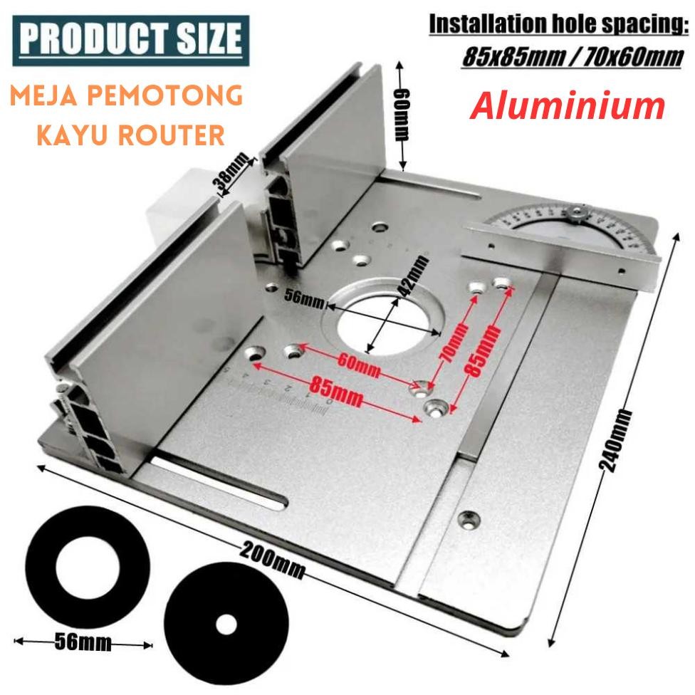 TERLARIS PENGIRIMAN CEPAT COD Meterk Meja Pemotong Kayu Router Table Woodworking Benches Aluminium/M
