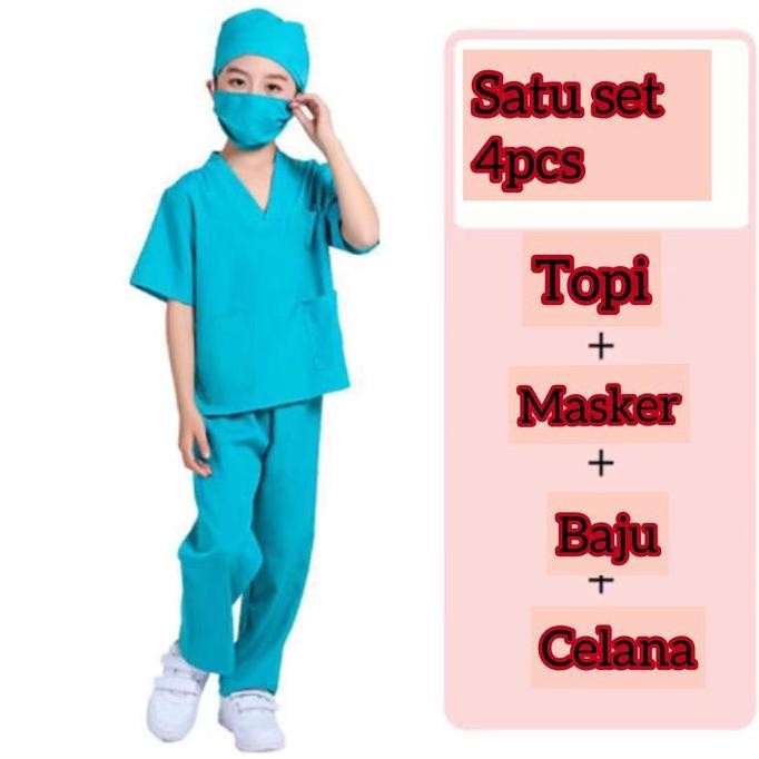 Mainan Baju Dokter Anak Import - Baju Oka Anak - Baju Dokter Jaga KS88