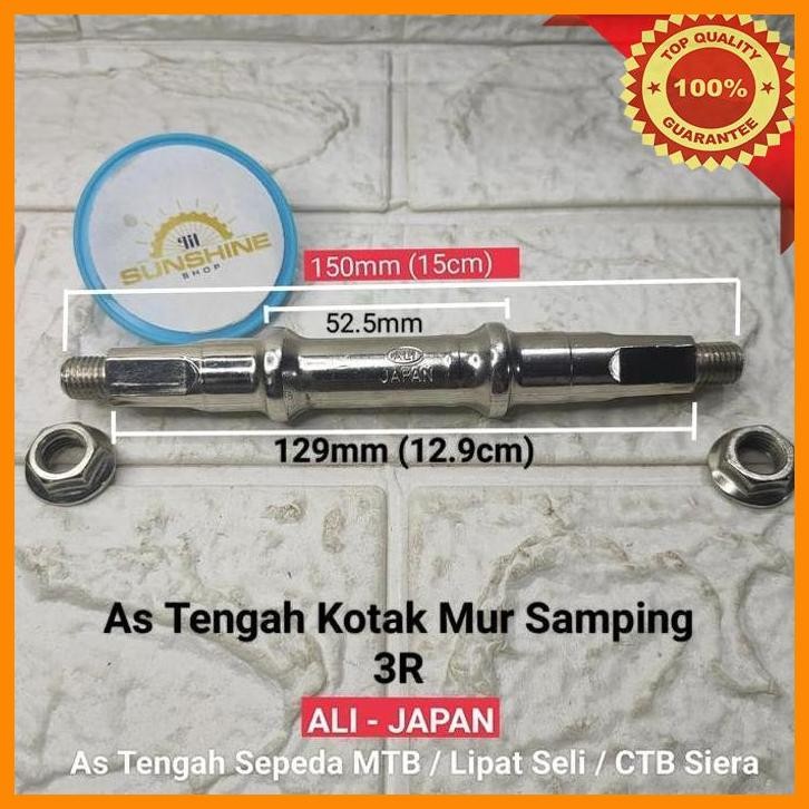 [LSS] AS BB KOTAK MUR SAMPING 3R ALI JAPAN UNTUK CRANK GEAR TENGAH SEPEDA