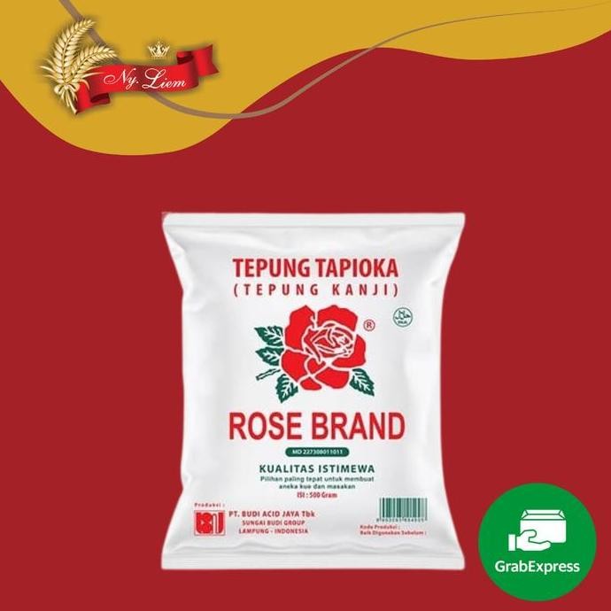 

Terlaris Promo Grab Tepung Tapioka / Kanji Rose Brand 20 X 500 Gram