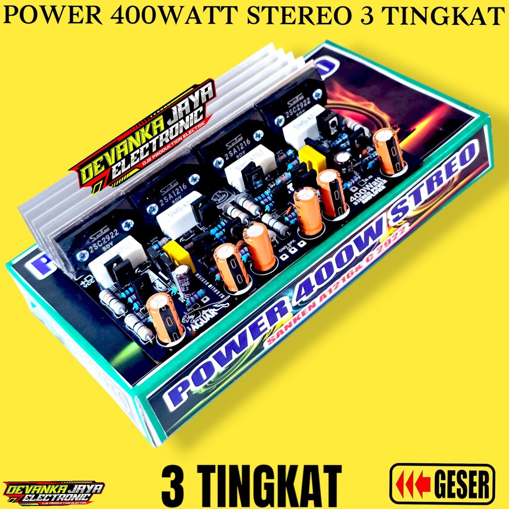 Kit Power 400Watt Stereo Sanken 3 Tingkat