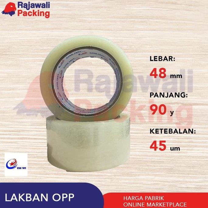 

BEBAS ONGKIR - [Dus] Lakban 2 inch x 90 yard Star Tape