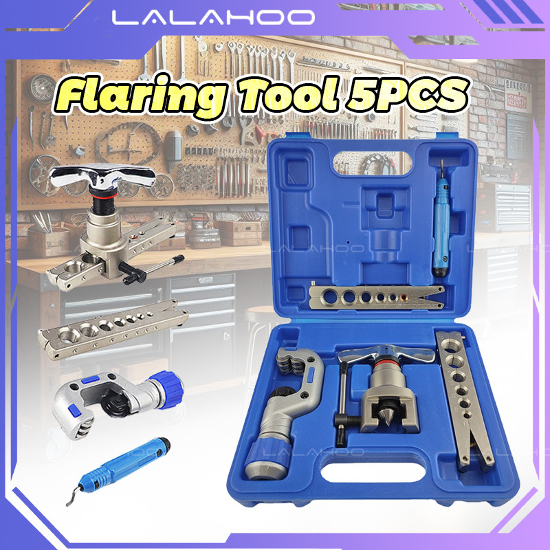 7 Lubang Flaring Tool 5 in 1 VFT 808 I S 3/16-3/4 Inch untuk Pemotongan dan Suar Tabung Tembaga dan 