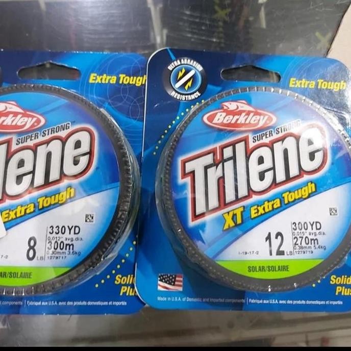 Terlaris Senar Pancing Berkley Trilene Xt Fs 300 Yard Warna Solar Ready Stok