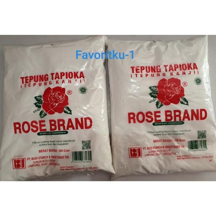 

Terlaris Tepung Tapioka (Tepung Kanji) Rose Brand 500 Gr