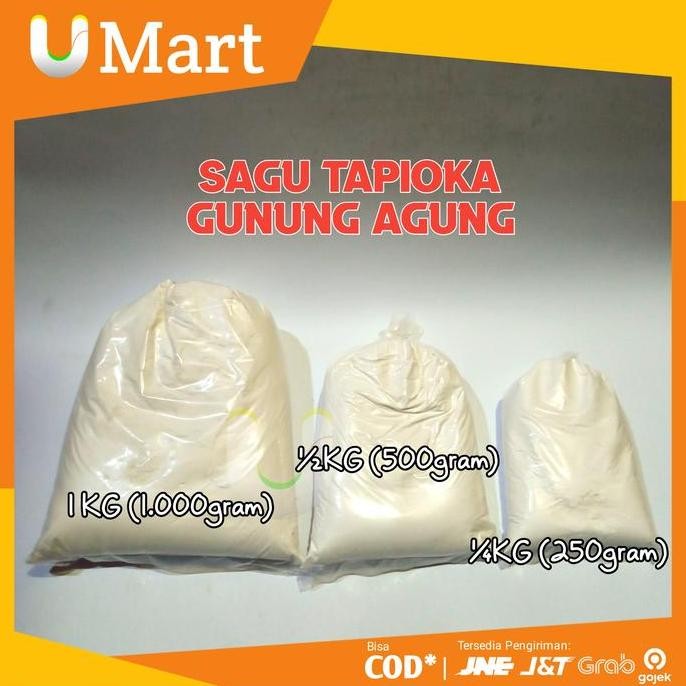 

Terlaris U Mart - Tepung Kanji Tapioka Sagu Gunung 500Gr 250Gr Kiloan 1/2 1/4