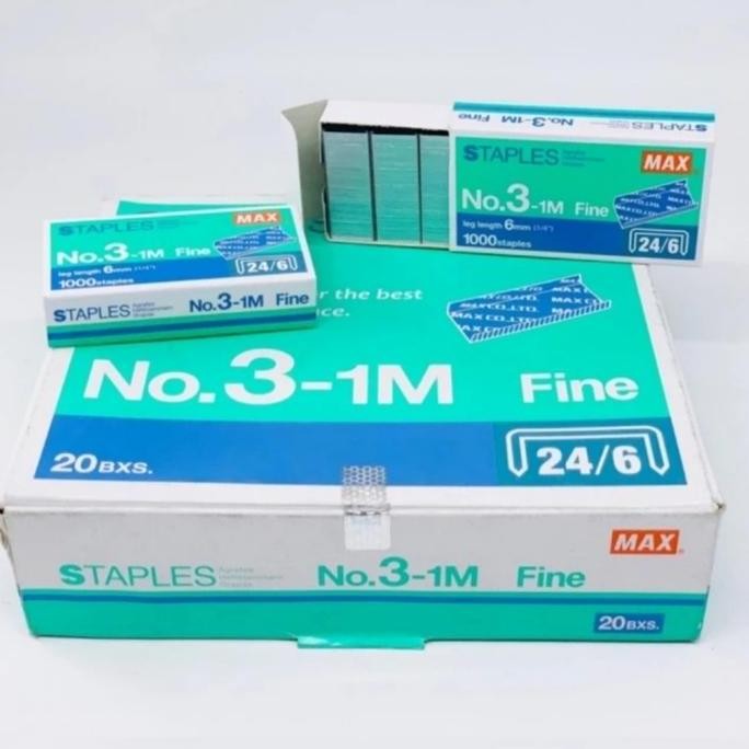 

BEBAS ONGKIR - Isi Staples Max No.3 (24/6) ORIGINAL