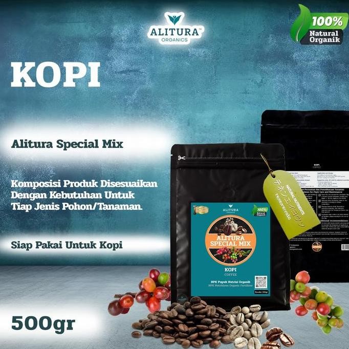 

Terlaris Alitura Pupuk Organik Kopi Nutrisi 100% Organic 500Gr 2Kg 20Kg Special Mix Coffee Fertilizer Siap Pakai