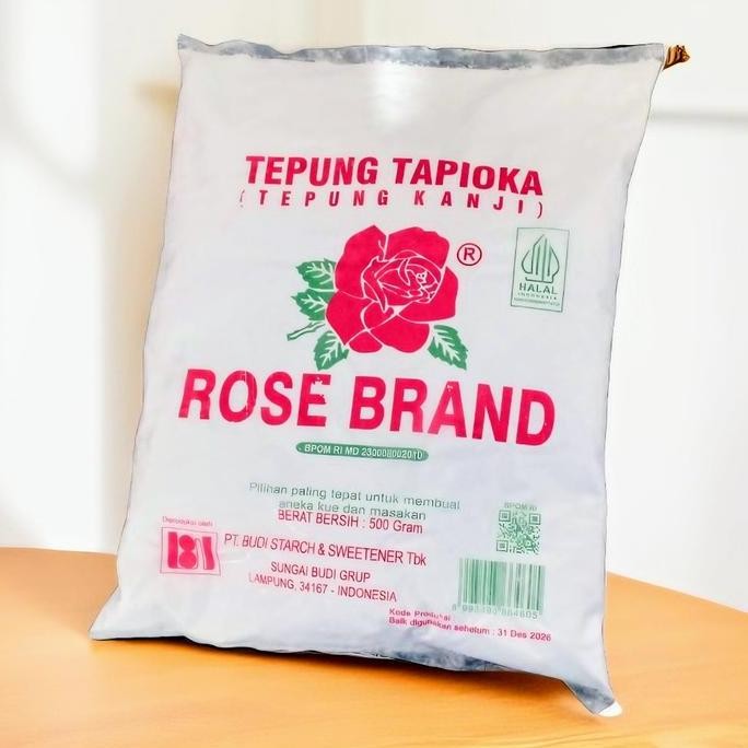 

Terlaris Tepung Tapioka Rose Brand 500 Gram, Tepung Kanji Rose Brand