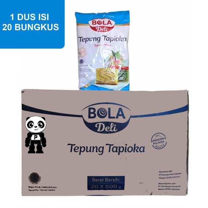 

Terlaris Bola Deli Tepung Tapioka 1 Karton Isi 20 Bungkus X 500G Tepung Kanji