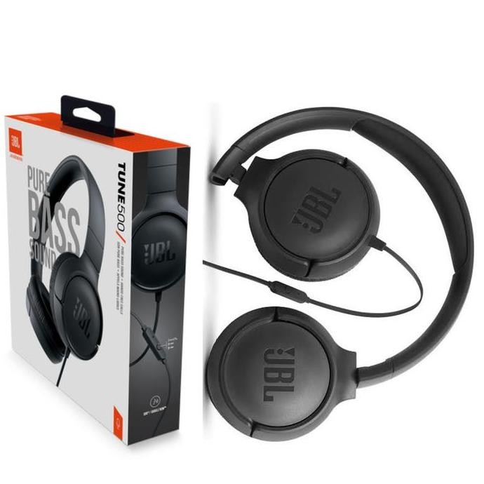 

TERBARU - JBL Tune 500 T500 Wired On Ear Headphone With microphone Garansi Resmi